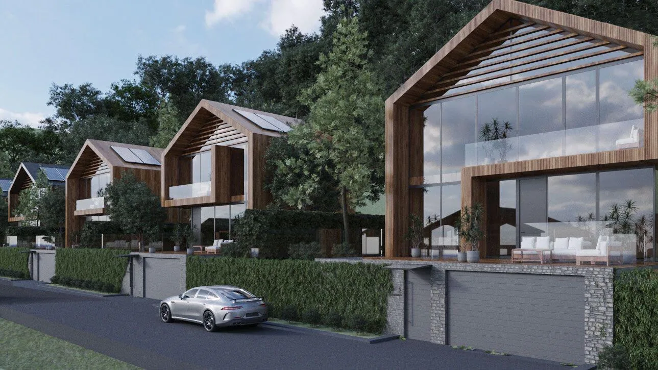 Land with project for 12 houses in Kojori